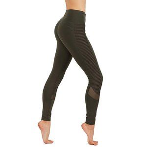 Dry-Fit Cut Out Mesh Panels Workout Leggings 647